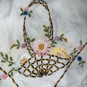 Hand Embroidered Vintage Table linen set